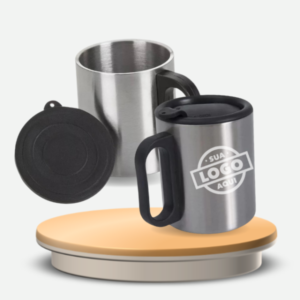 Caneca Inox 180ml.