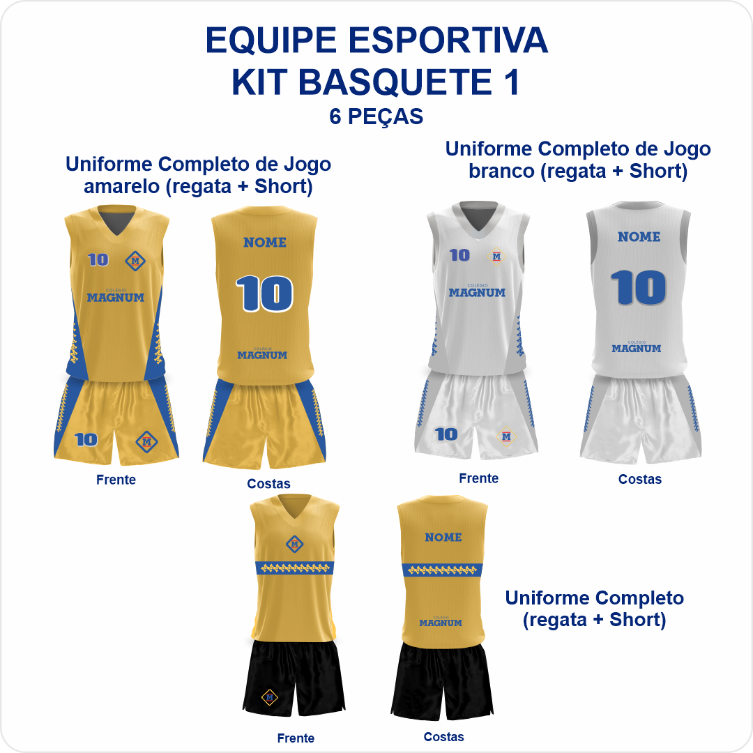 kit Basquete 1 - 6 peças