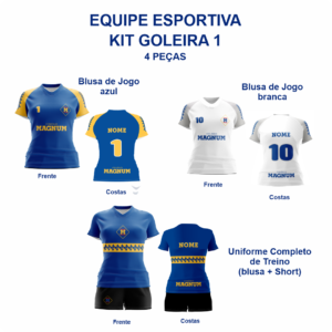 Kit Goleira 1 – 4 peças (Futsal e Handebol)