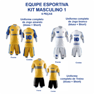 kit Masculino 1 - 6 peças