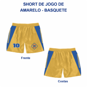 Short Amarelo - Basquete