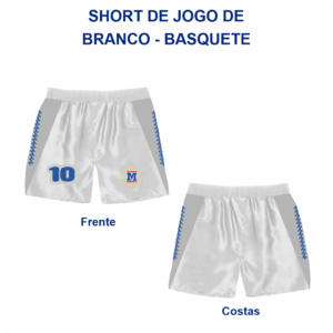 Short de Jogo Branco - Basquete