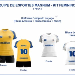 kit Futsal Feminino 2 - 3 peças