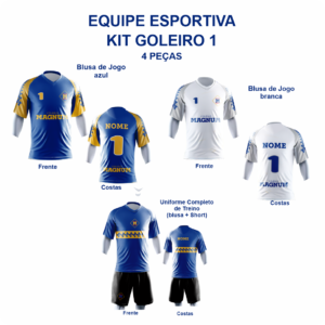 Kit Goleiro 1 - 4 peças (Futsal e Handebol)